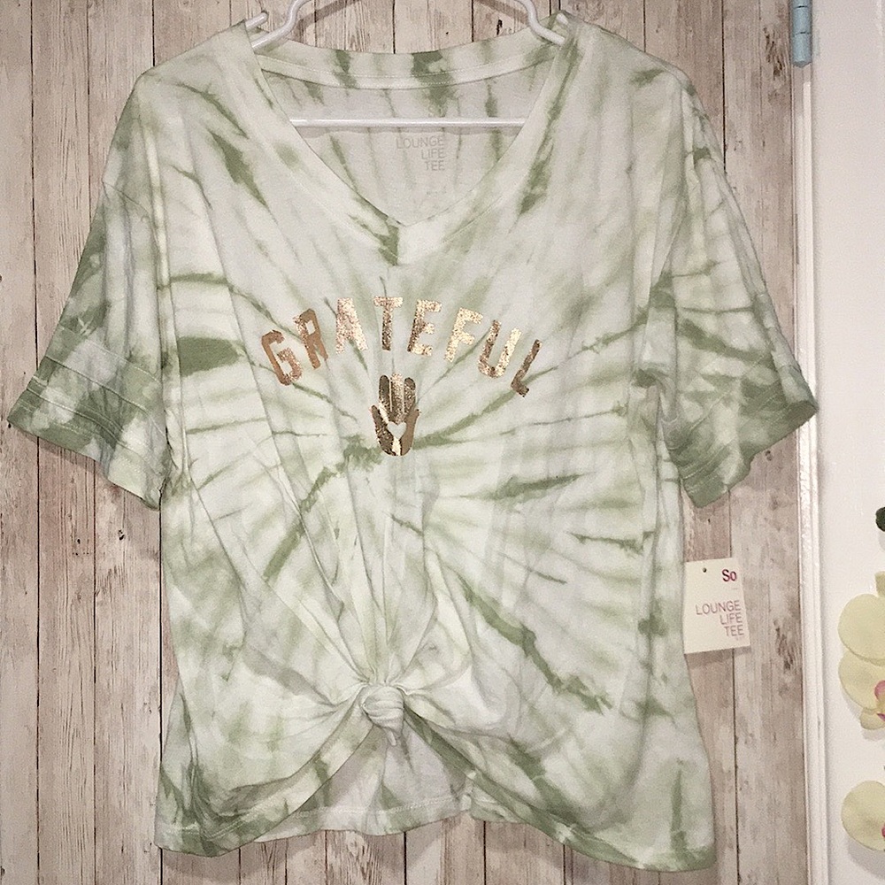 So Lounge Printed Tie-dye Tee